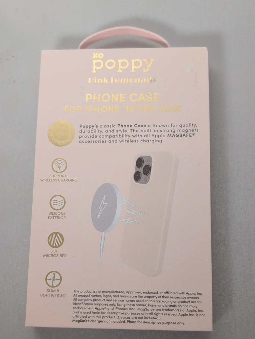 XO Poppy Pink Lemonade iPhone 16 Pro Max Phone Case